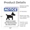 Signmission Dogs In Yard No Trespassing Sign, Vinyl Decal, 10in W x 14in L, 2PK OS-2PACK-NS-D-1014-V-11441 - alternate 5